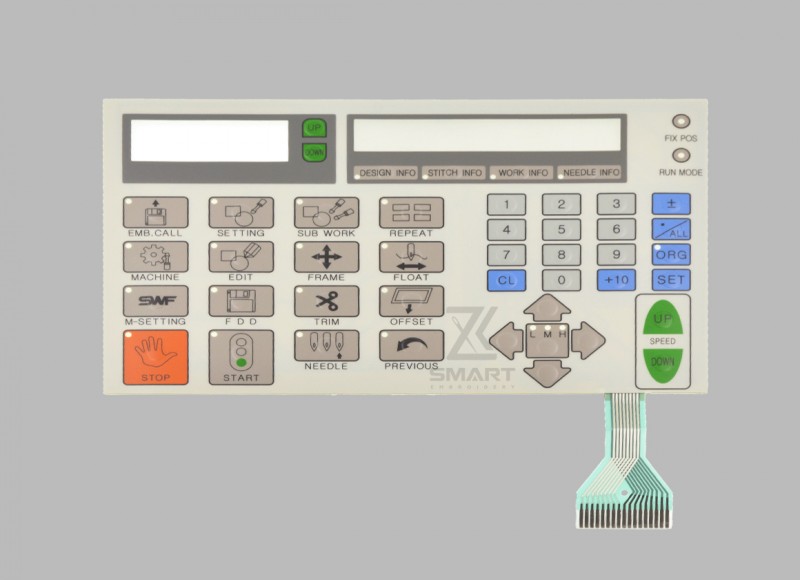 GP-047408 Tastaturfilm 10003AAT10 Tastaturpanel Tastaturmembranafbryder Generisk SWF T1201 Broderi Machine Reservedele