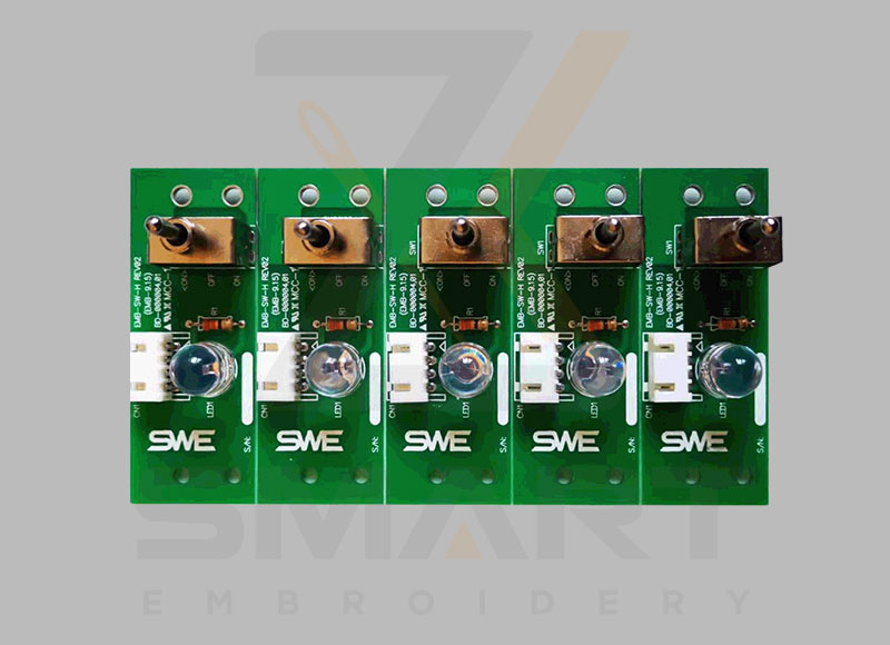 BD-000004 EMB-SWF-H SWF Hoved på Off Switch Board Card Rev01 (EMB-9,15) SUNSTAR EMBROIDERI Machine Reservedele