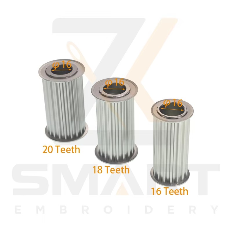 Tajima SWF Embroidery Machine Pulley S5M 16/18/20 Tænder 501490030S12 UN110030B000 MXS711B00000 501491020S03 501491020000