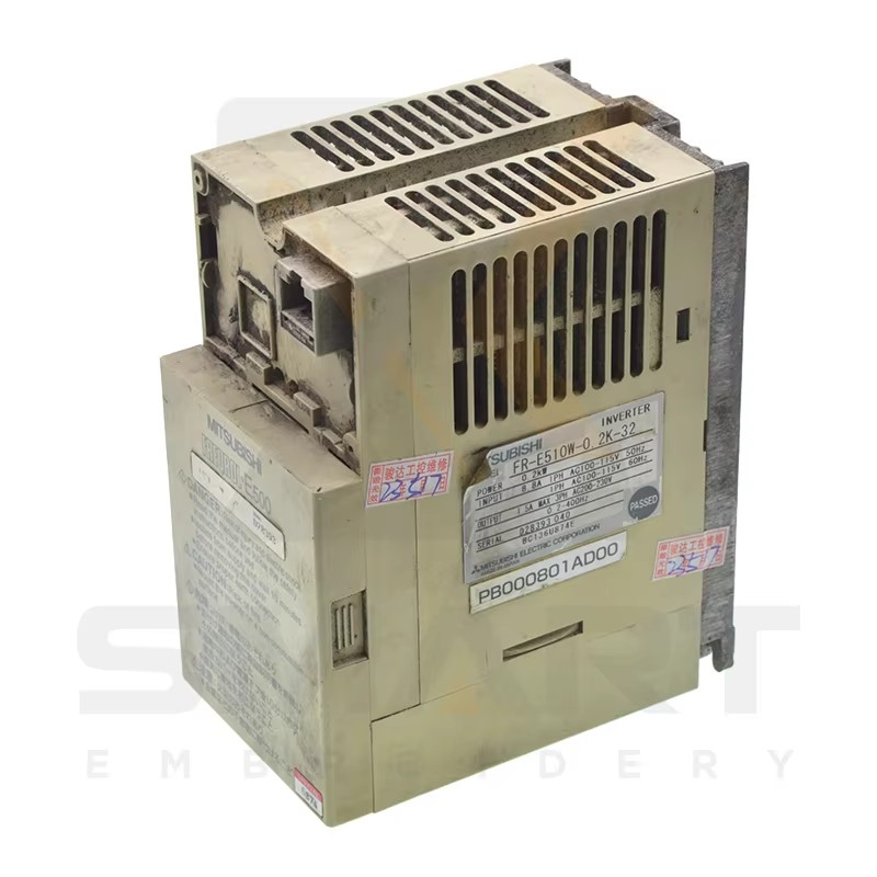 Tajima Embroidery Machine Parts Brugte Inverter PB000801AD00 FR-E510W-0.2K-32