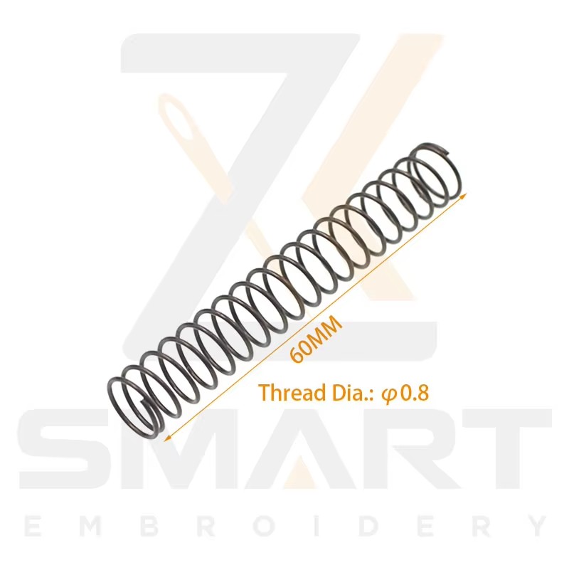 Presser Foot Return Spring Thread Dia. 0.8MM Længde 60MM Til Tajima SWF Kinesisk Embroidery Machine N0502-0.8*55