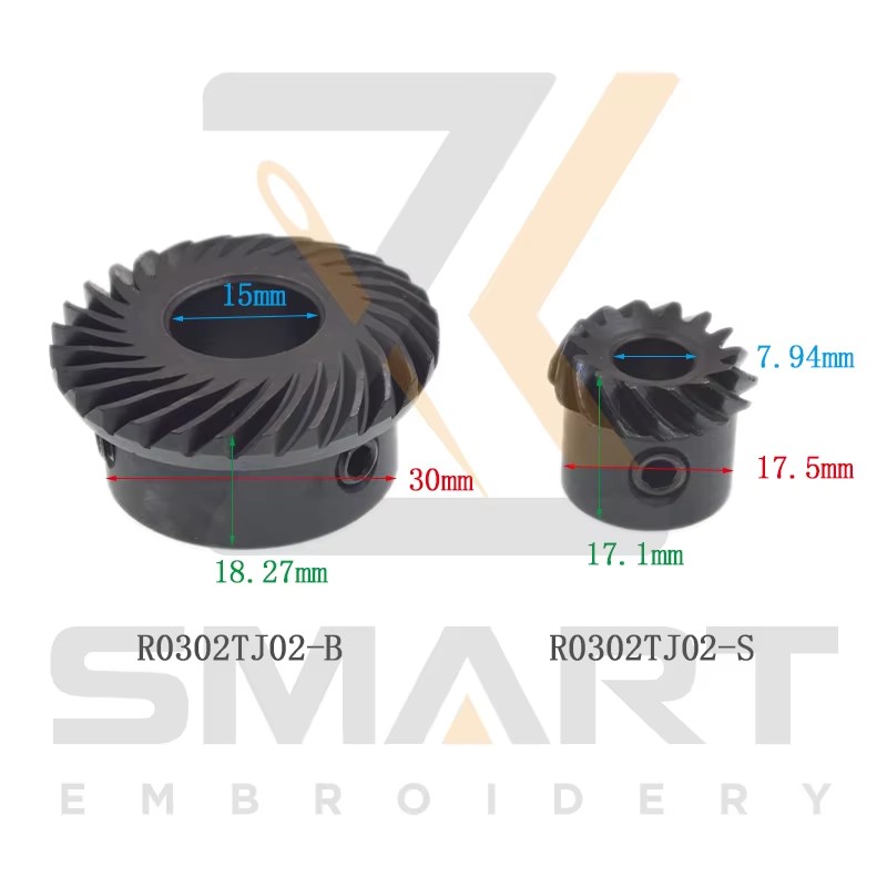 Beverl Gears til Tajima Embroidery Machines R0302TJ02-B R0302TJ02-S