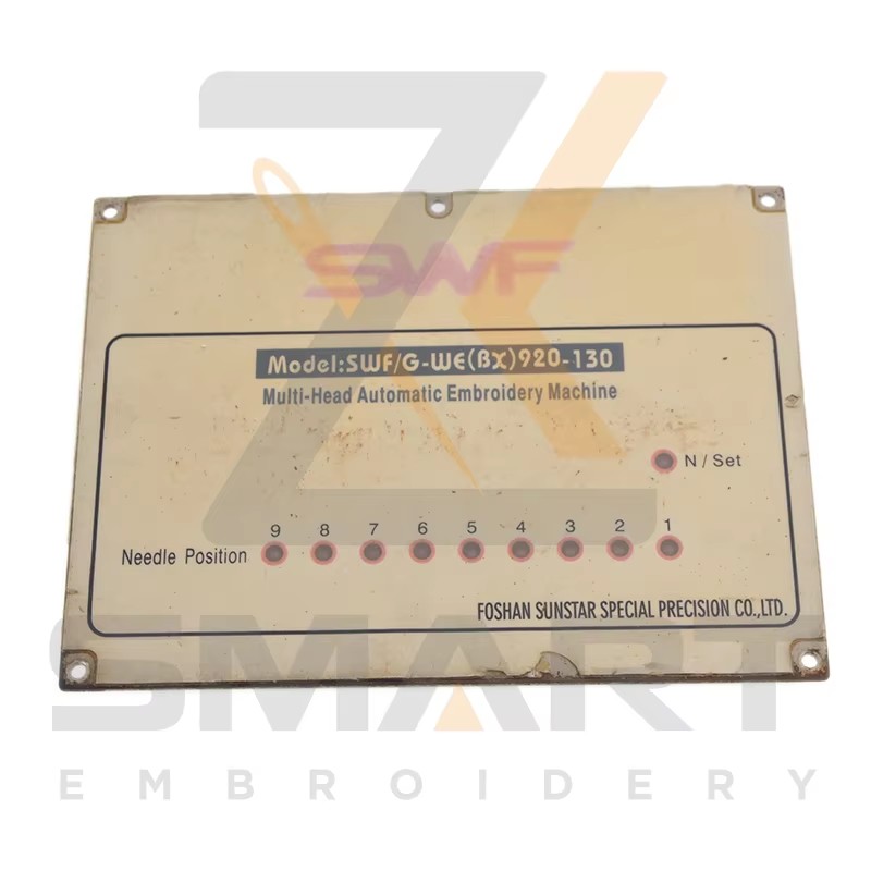 9 Farve Negle Position Card SWF Embroidery Machine Dele ESWF-NPC09-U