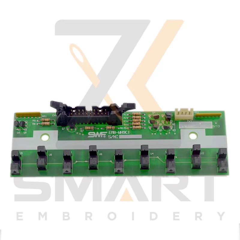 9 farver brugt Original SWF Sensor Card EMB-WH9C1 Embroidery Machine Parts ESWF-EMB-WH9C1-U