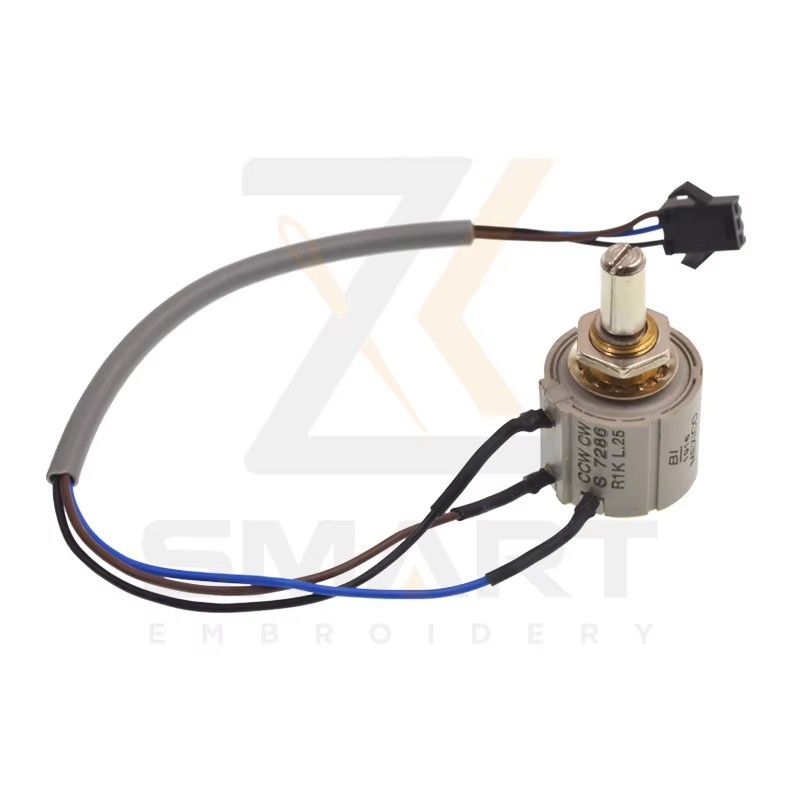 Potentiometer 7276 R1K L.25 Med Kabel Embroidery Machine Parts ETJ-R1K-L.25-WC
