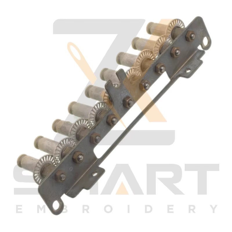 Brugte originale 9 farver SWF Board Base med hjul Embroidery Machine Parts T12SWF02-9U