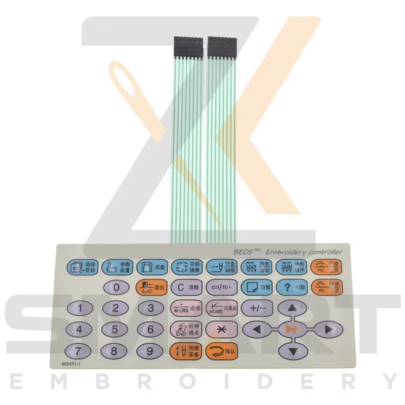 DAHAO Keypad 805453-1 til kinesiske embroiderimaskiner EDH050402-0202