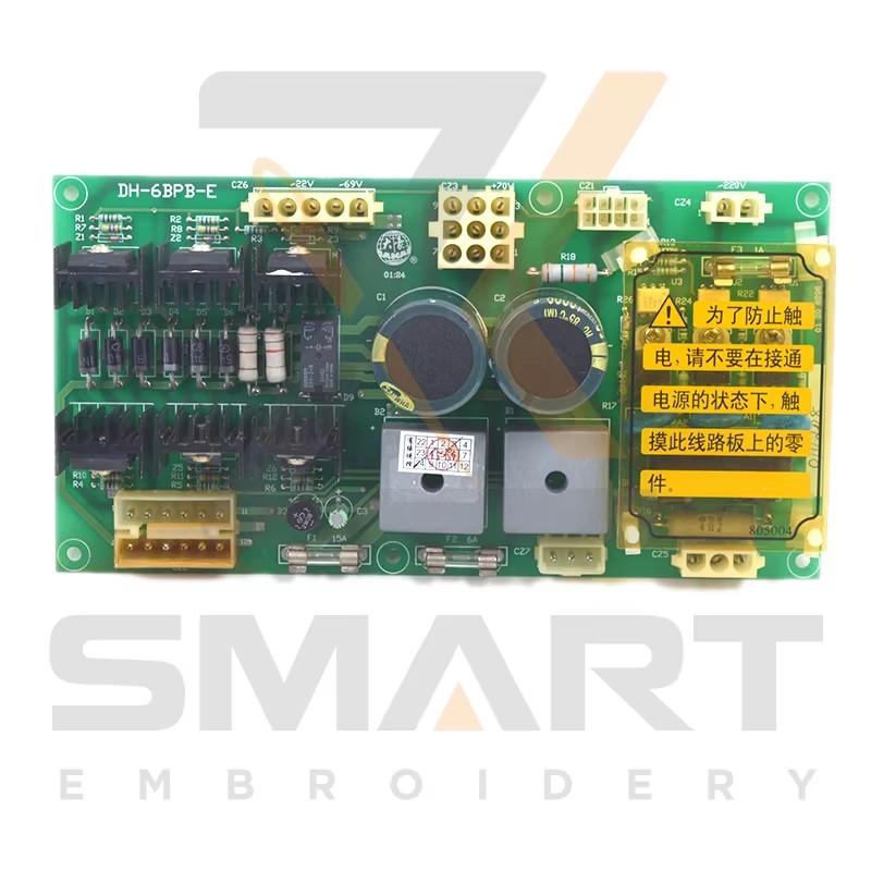 Brugte DAHAO 6BPB Power Card Kinesiske Embroidery Machine Parts EDH04-6BPB-U
