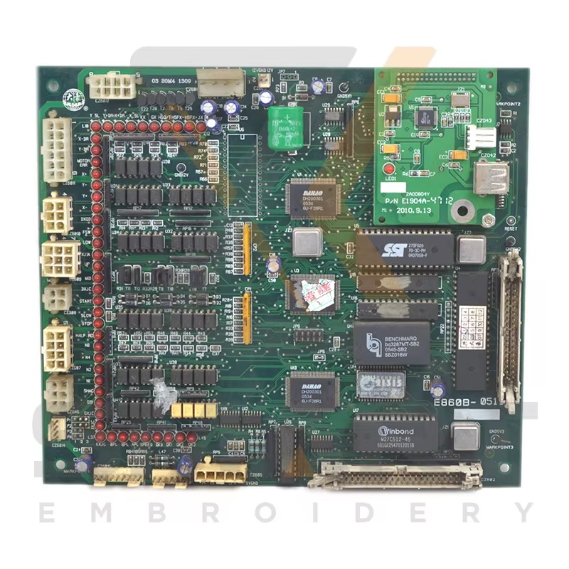Brugte DAHAO E860 moderkort CPU-kort kinesiske embroideringsmaskine dele EDH0101-E860-U