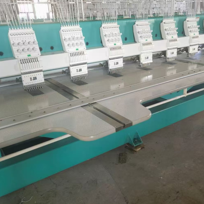9 nål 22 hoved 400 hoved afstand høj hastighed Y750 brugt emboridery maskine