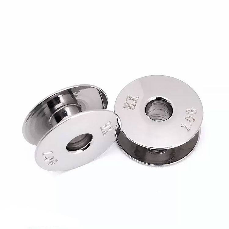 Embroidery maskine rustfrit stål shuttle kerne, super hård, slidstærk, rustbestandig, 1.0 gange diameteren, 2.1cm rustfrit stål shuttle kerne